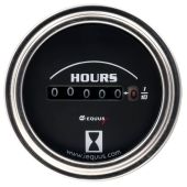 2" Chrome Hourmeter