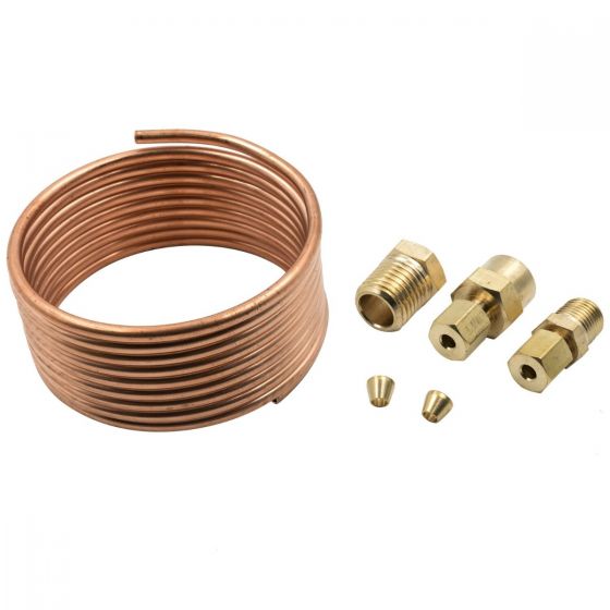 TUBING, NYLON, 1/8, 10FT. LENGTH, INCL. 1/8 NPTF BRASS COMPRESSION  FITTINGS